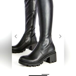 Black boots over the knee